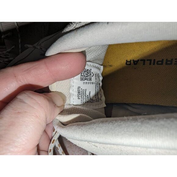 Caterpillar unisex Quest Mid Whitecap Moutons Sneaker White Men's13/Women's 15 - Picture 3 of 16